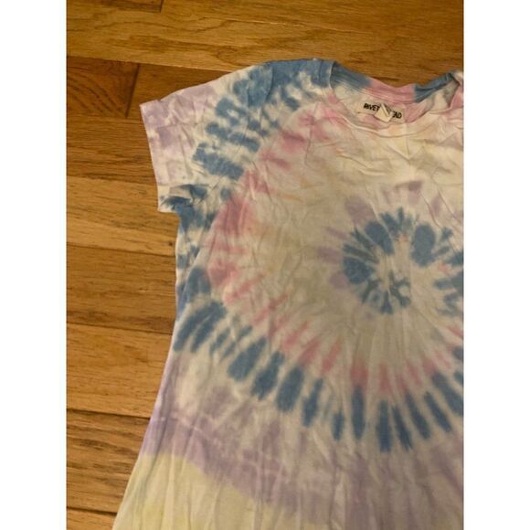 Rivet & Thread women's light tie dye short sleeve cotton blend t-shirt sz small - Picture 2 of 8